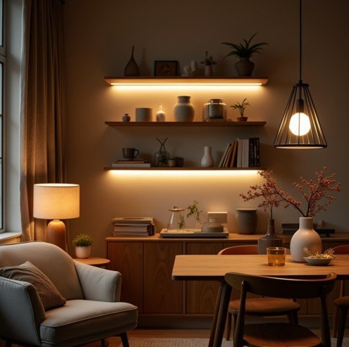 - eclairage indirect pour interieur cosy