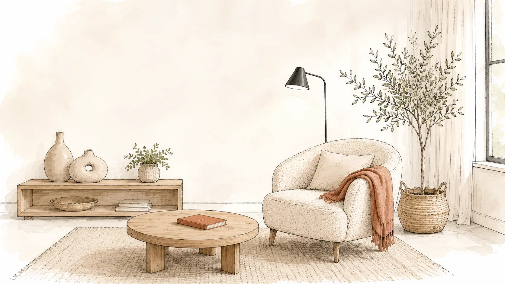 Pack Investissement & Conciergerie 1 décoration location courte durée décoration location courte durée - croquis investisseur location courte duree