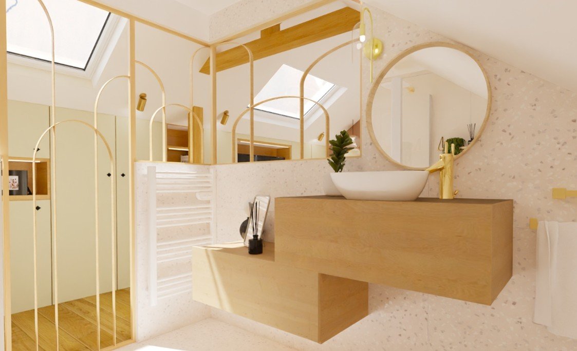 Décoratrice d'intérieur à Mulhouse - salle de bian suite parentale